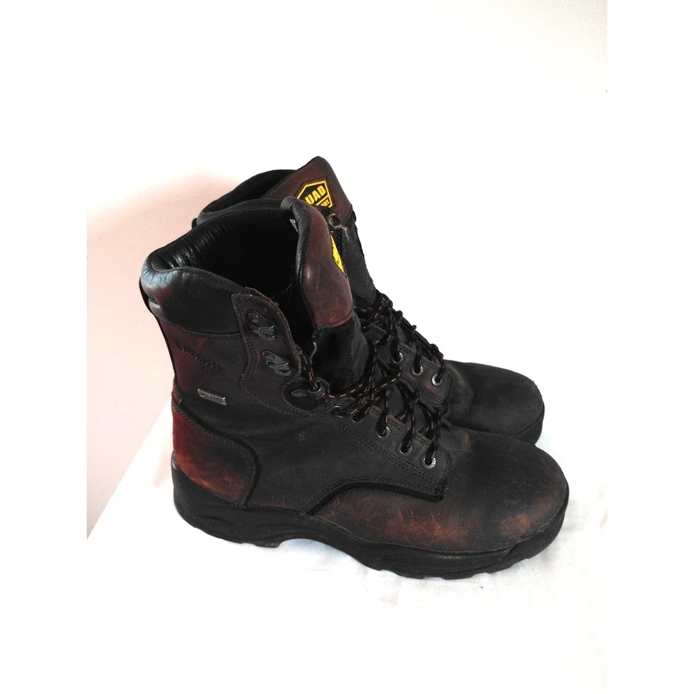 Lacrosse Quad Comfort Dry Core Waterproof BROWN Construction 483005 Boots Men 11